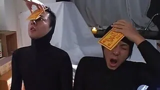 Japanese Cop Masturbates Furiously