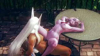 My Hero Academia Hentai -:00a Ashido'nun Usagiyama Futanari tarafından parkta oral seks ve boşalma ile ilişkiye girmesi - Manga Anime Asya Japon Lezbiyen Futa Oyun Pornosu